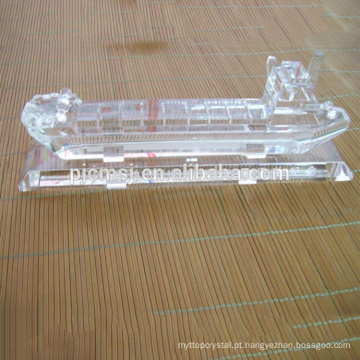 Modelo de navio de cruzeiro de cristal Custiomize para lembrança